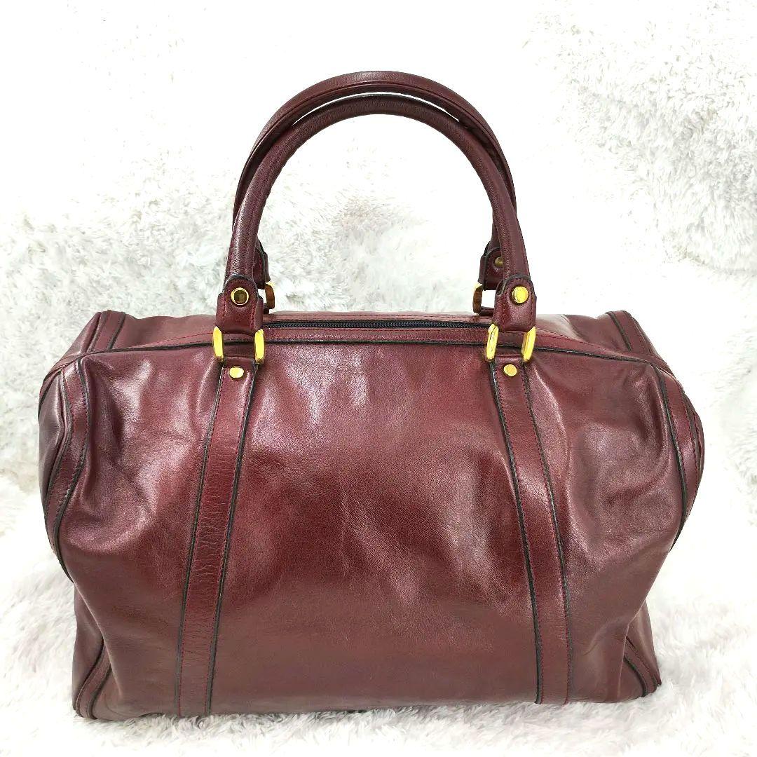 【美品✨】GOLD PFEIL ボストンバッグ レザー ブラウン 大容量