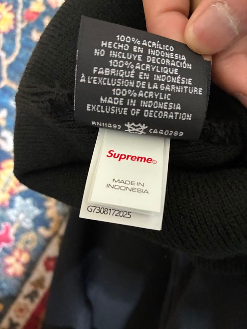 Supreme 25FW New Era Outline Beanie 黒