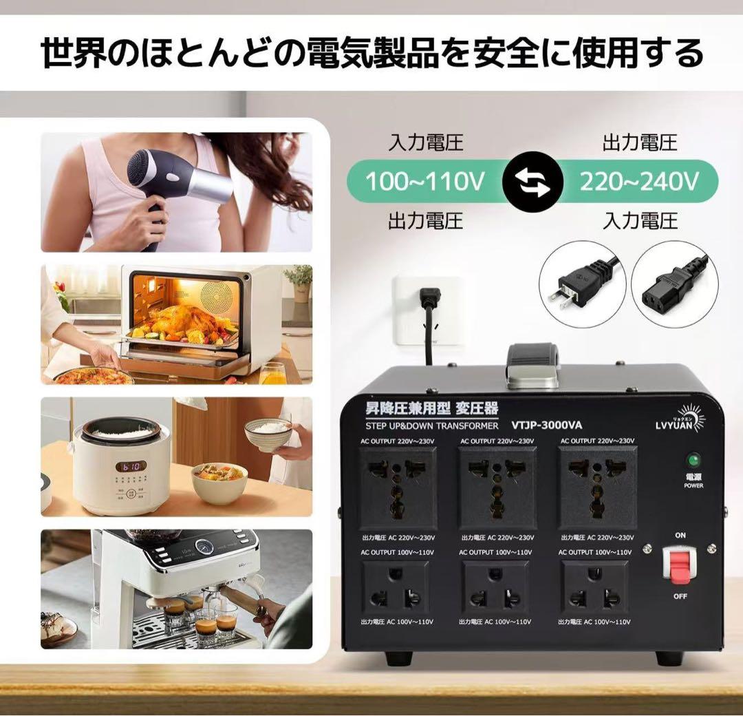 VTP-3000VA アップダウン変圧器