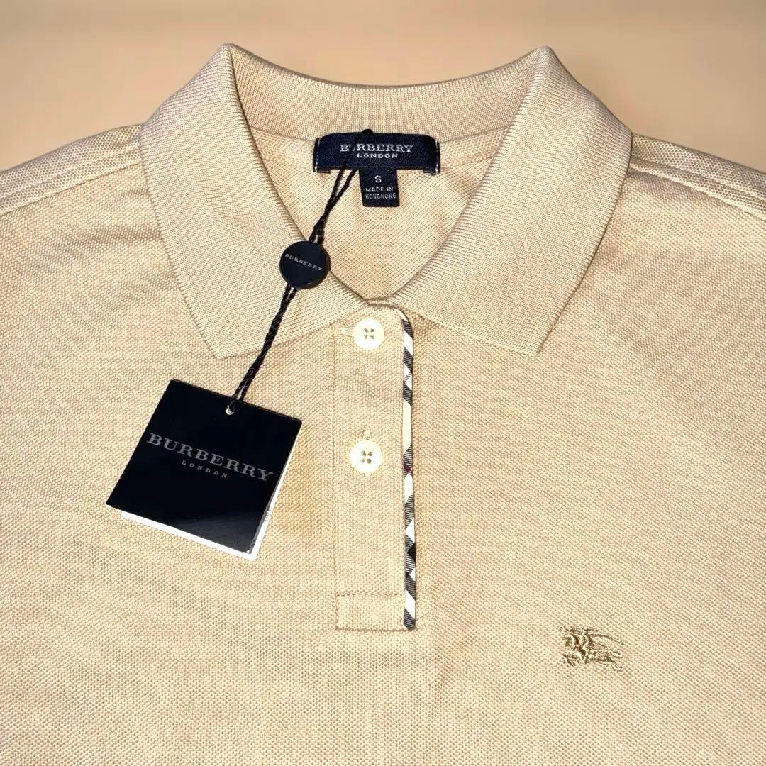 未使用　BURBERRY ベージュ チェックポロシャツ