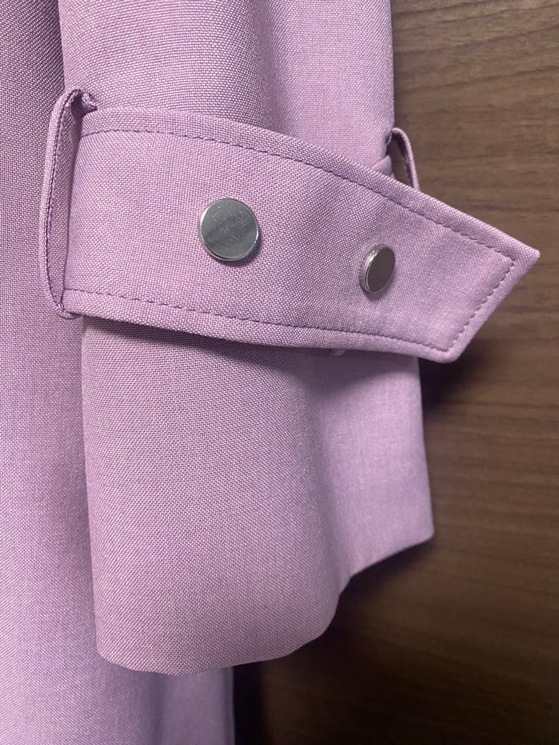 【良品】PALIGOT ピンク ノーカラーコート