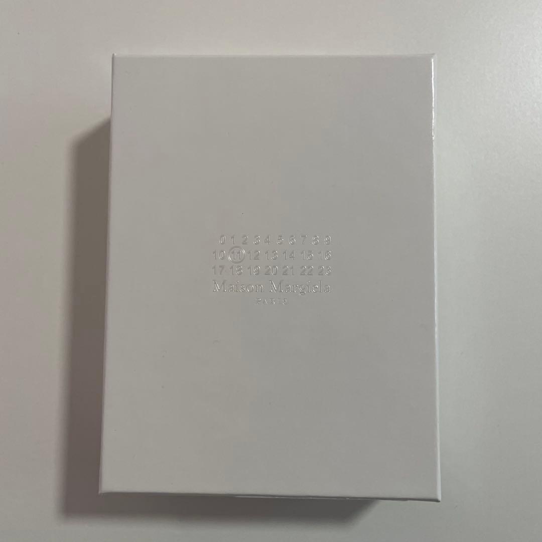 新品未使用 Maison Margiela ブラック レザー 三つ折財布