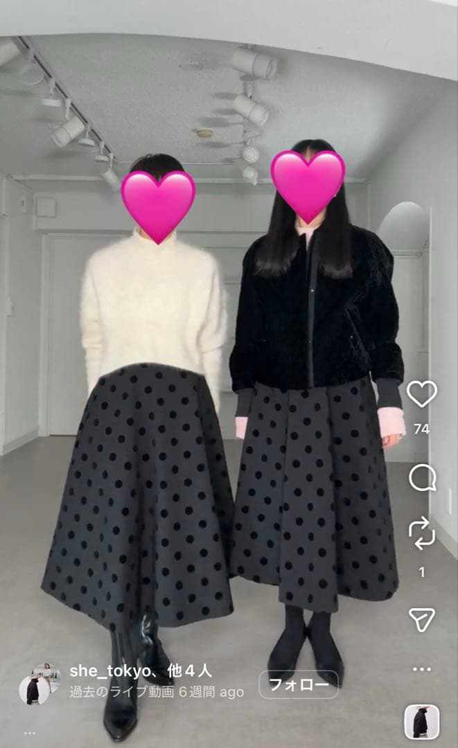 新品 SHE Tokyo Elliy Dot 34