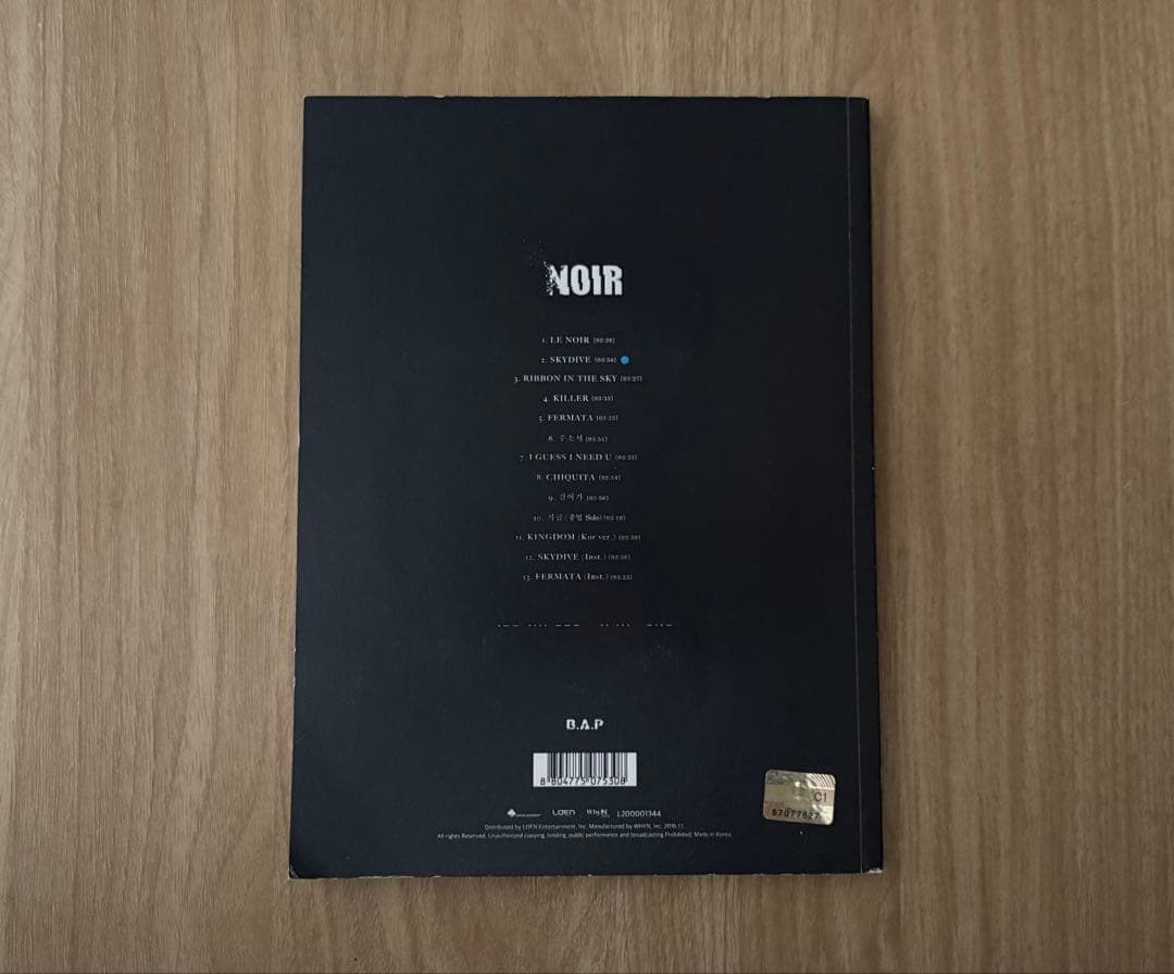 ＜限定盤＞ B.A.P / NOIR ZELO ver.