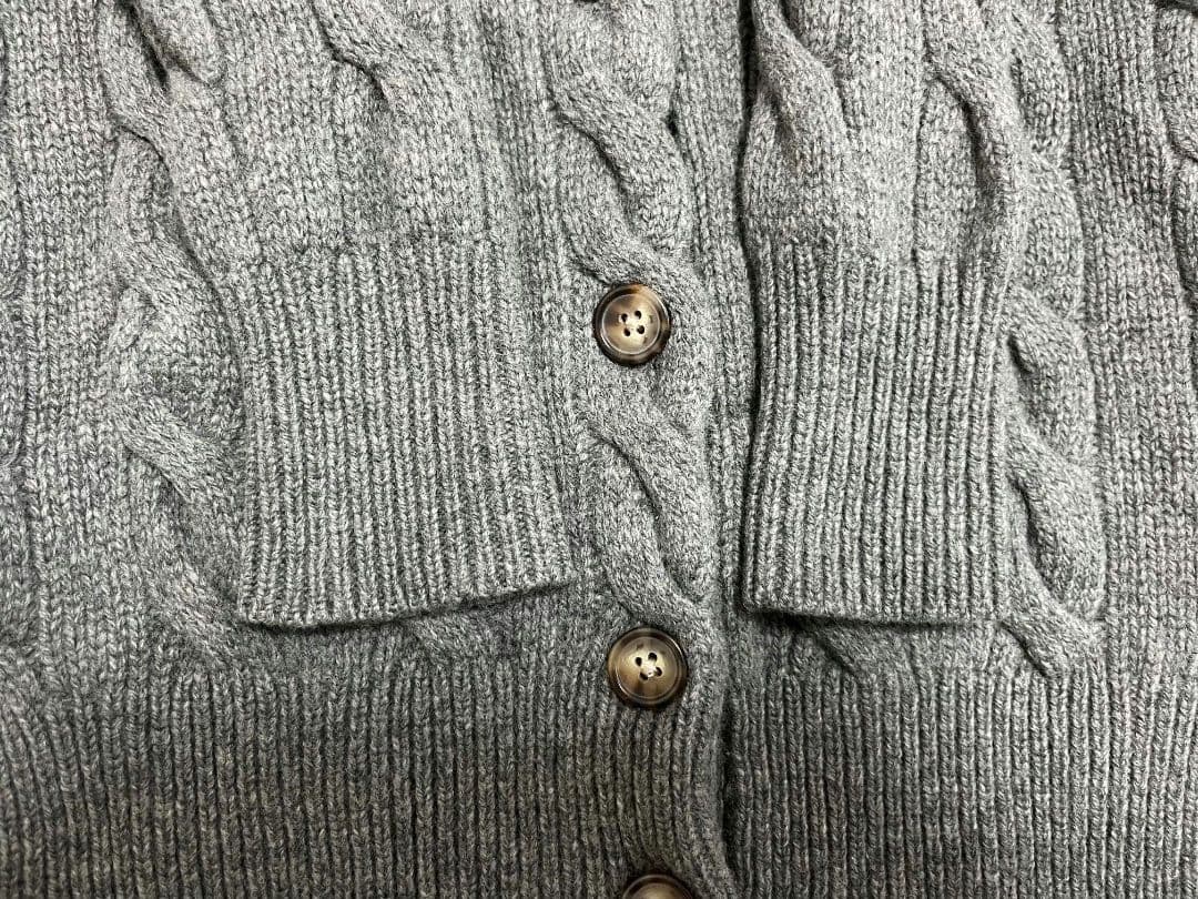 polo ralph lauren カーディガン　ウール　グレー
