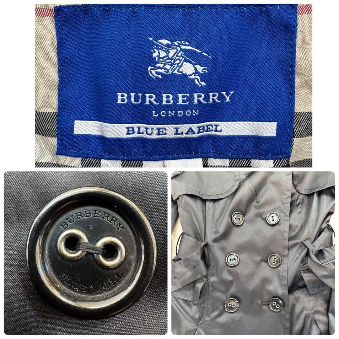 BURBERRY BLUE LABEL トレンチコート ワンピース　38 黒