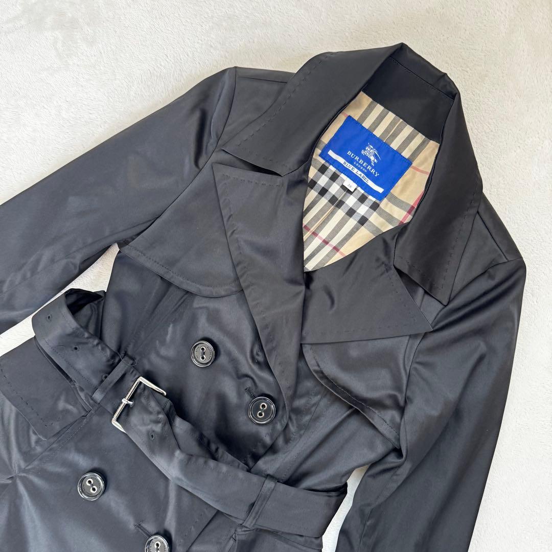 BURBERRY BLUE LABEL トレンチコート ワンピース　38 黒