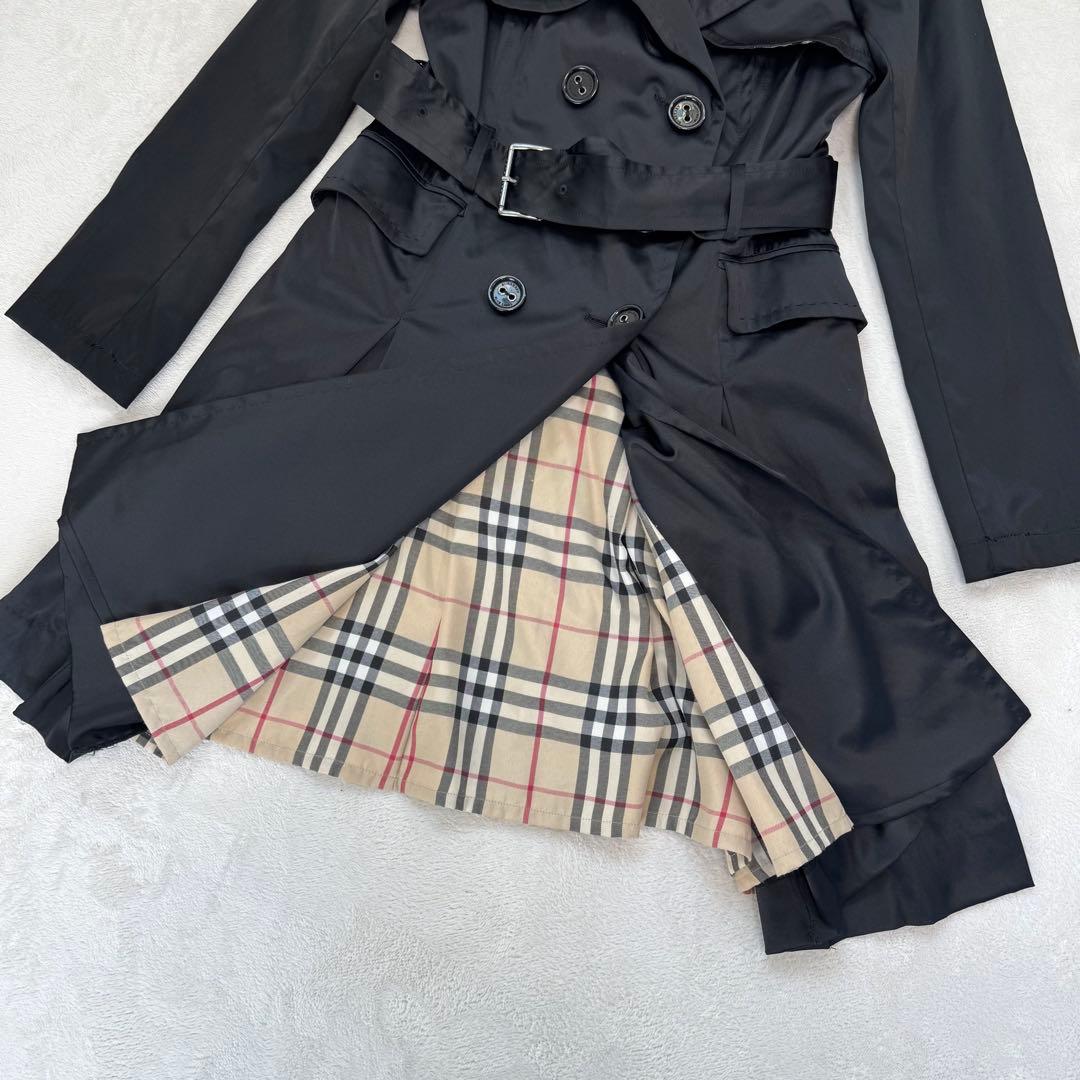 BURBERRY BLUE LABEL トレンチコート ワンピース　38 黒