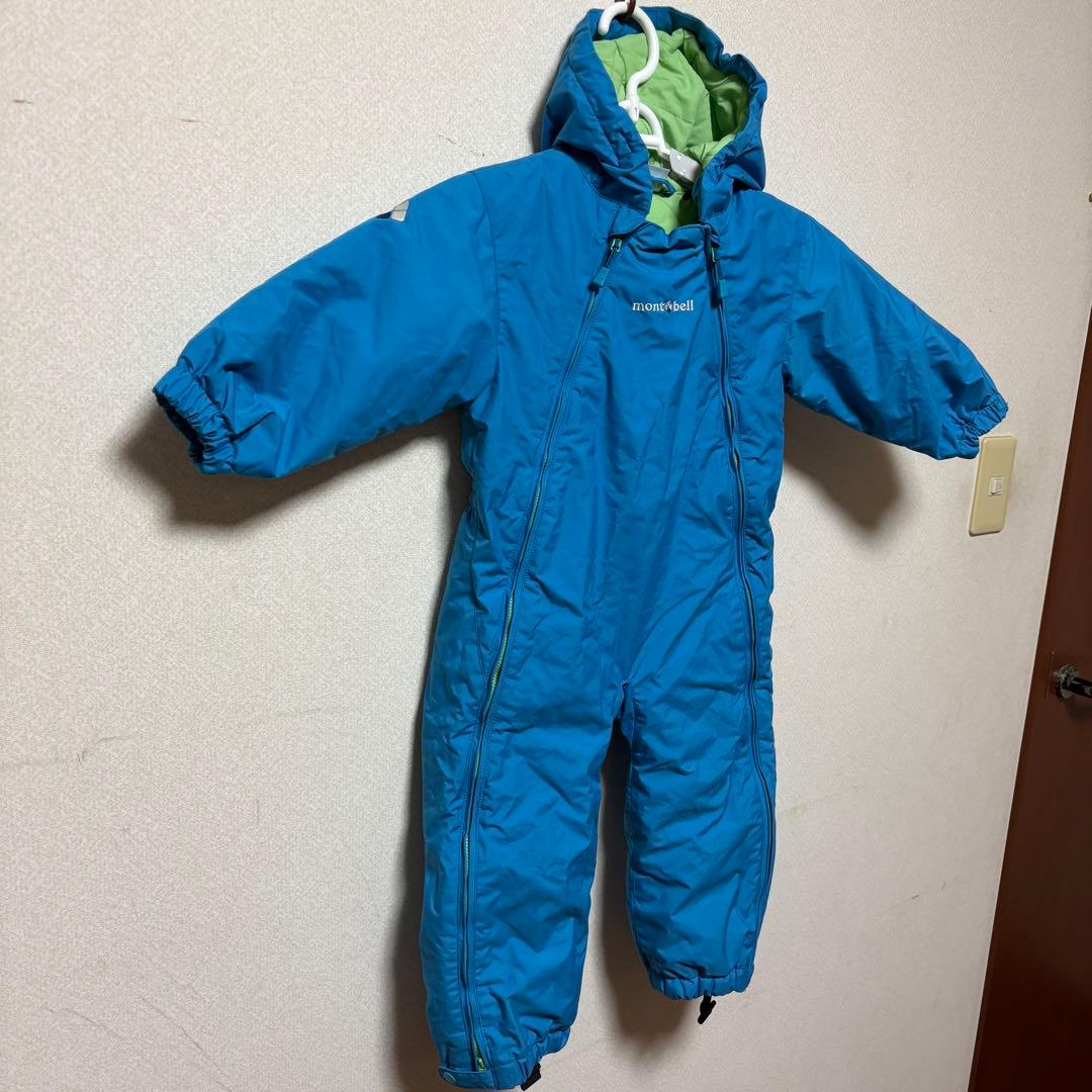 mont-bell フード付きジャンプスーツ スキーウェア　90サイズ