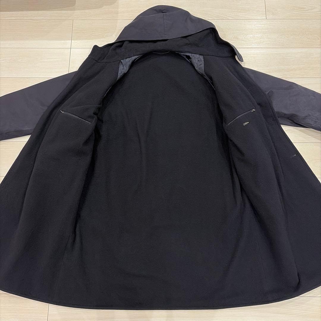 COMOLI 22AW ベンタイルコットンフーデッドコート