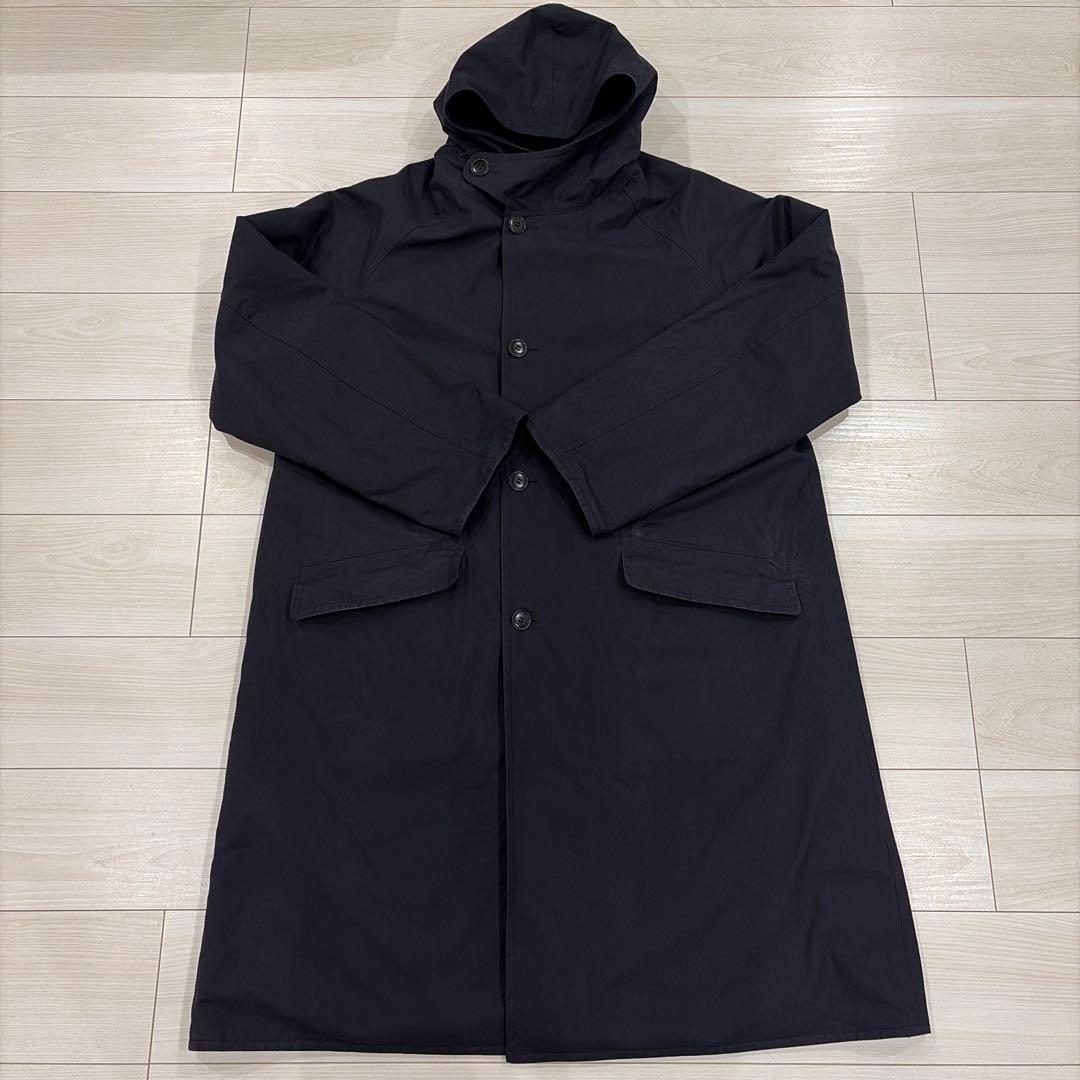 COMOLI 22AW ベンタイルコットンフーデッドコート