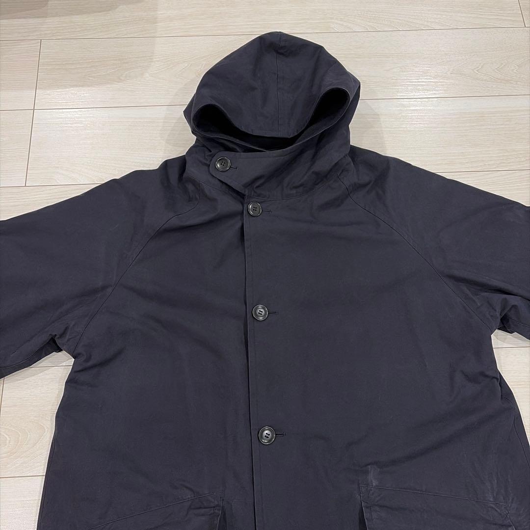 COMOLI 22AW ベンタイルコットンフーデッドコート