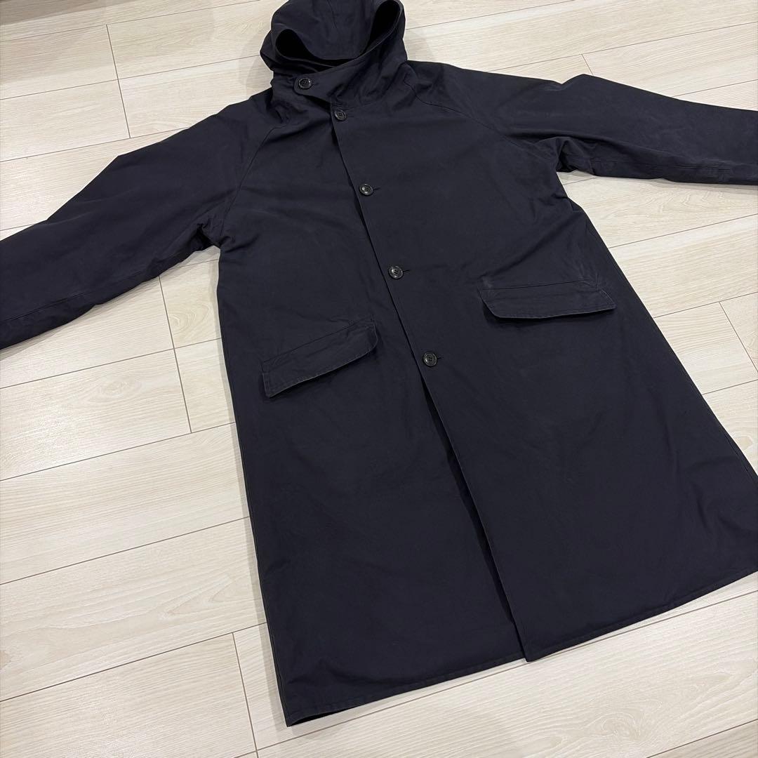 COMOLI 22AW ベンタイルコットンフーデッドコート