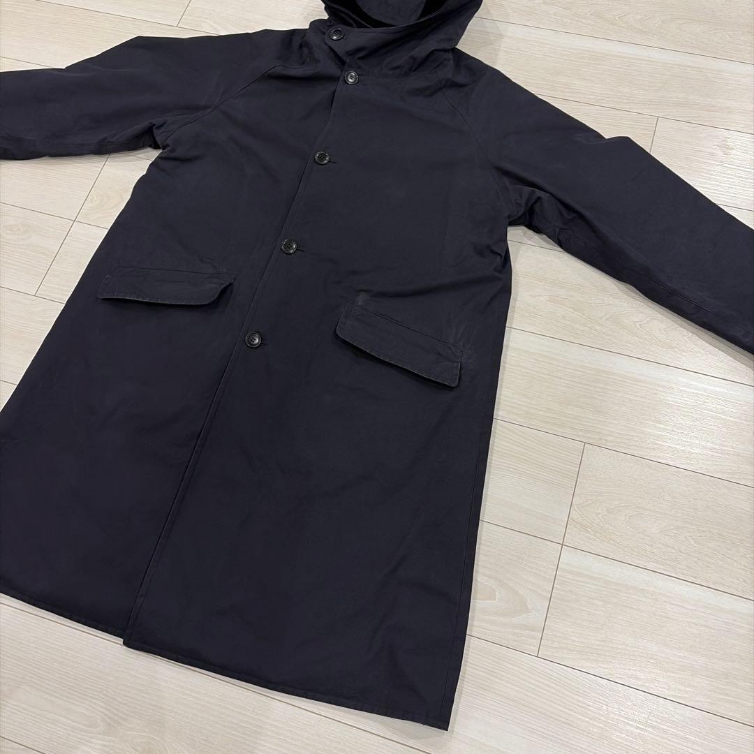 COMOLI 22AW ベンタイルコットンフーデッドコート