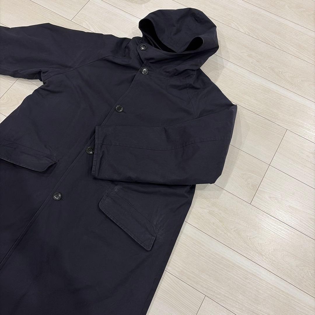 COMOLI 22AW ベンタイルコットンフーデッドコート