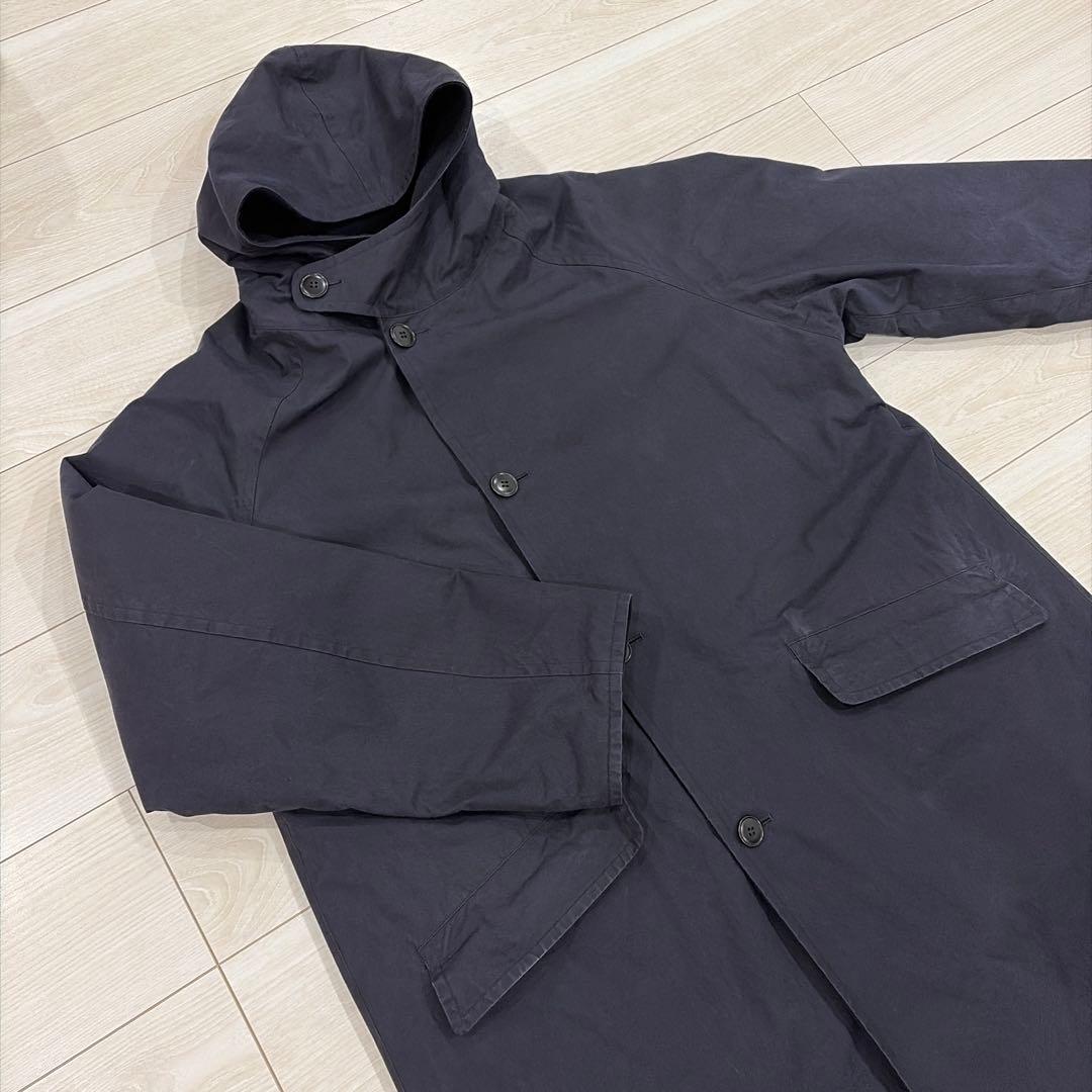 COMOLI 22AW ベンタイルコットンフーデッドコート
