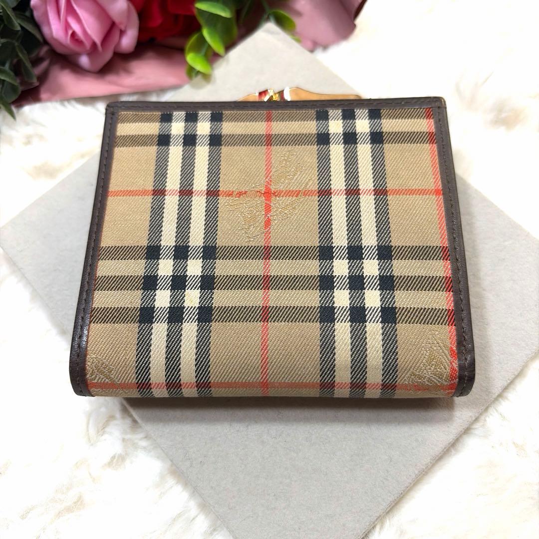BURBERRY バーバリー ヴィンテージ ノバチェック柄 がま口 財布 2点