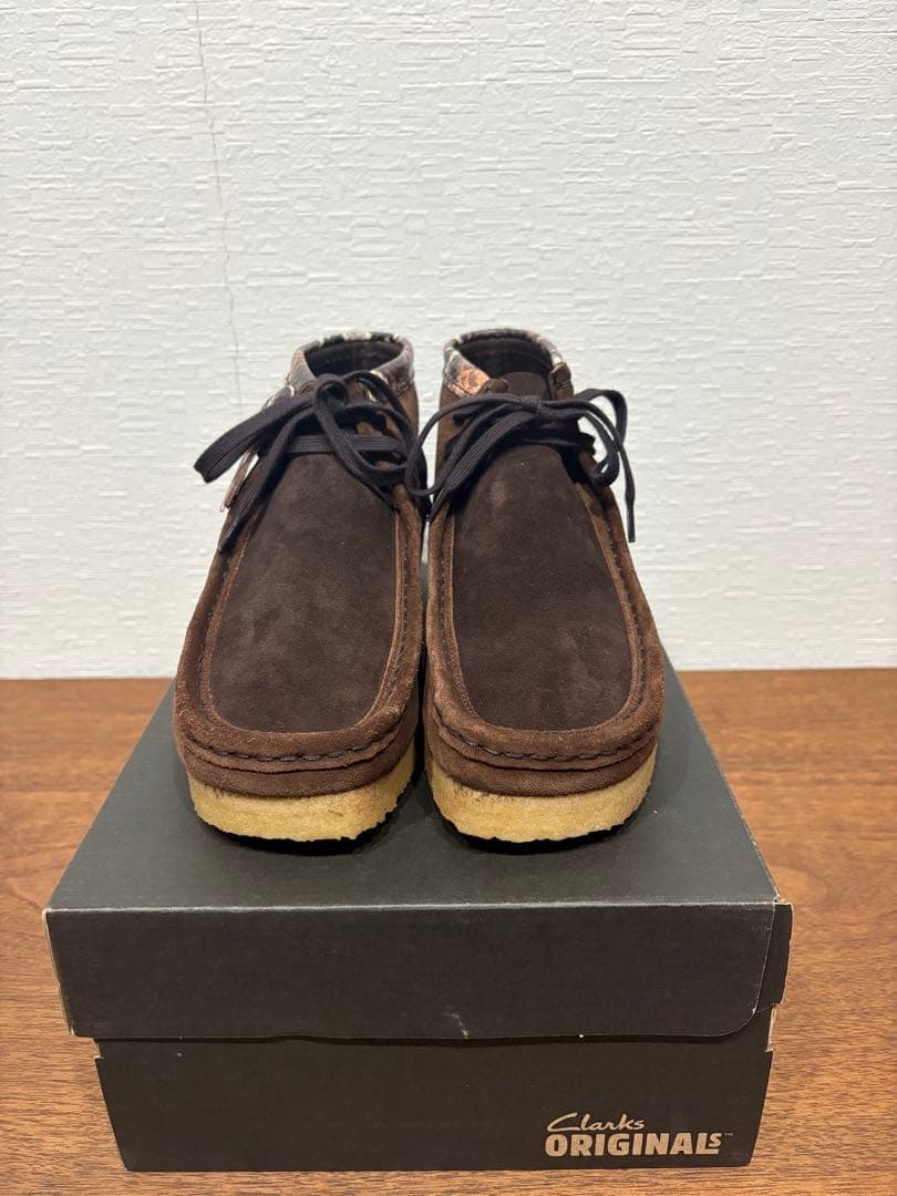 Clarks Originals ブラウン/パイソン　Wallaby