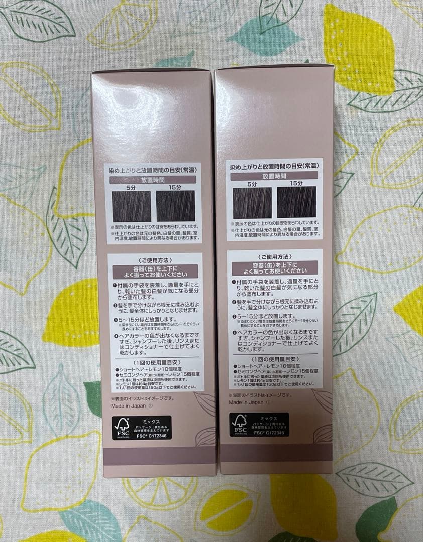 ヘアボーテエクラボタニカルエアカラーフォーム　up ダークブラウン150g×２本