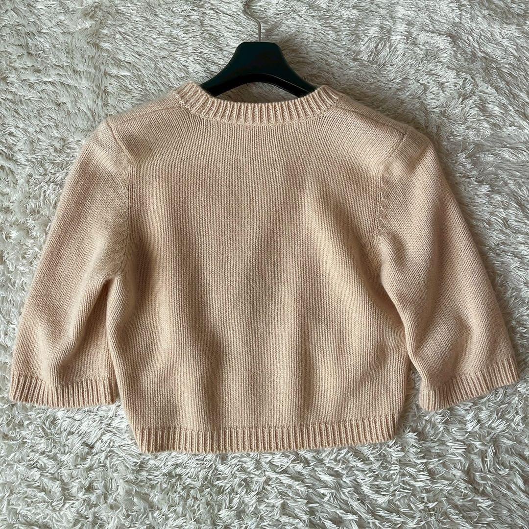 【美品】デイジーリン for フォクシー カシミアニットボレロカーディガン五分袖
