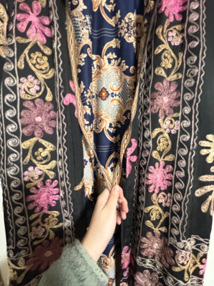 ヴィンテージ　スザニガウン　コート　刺繍