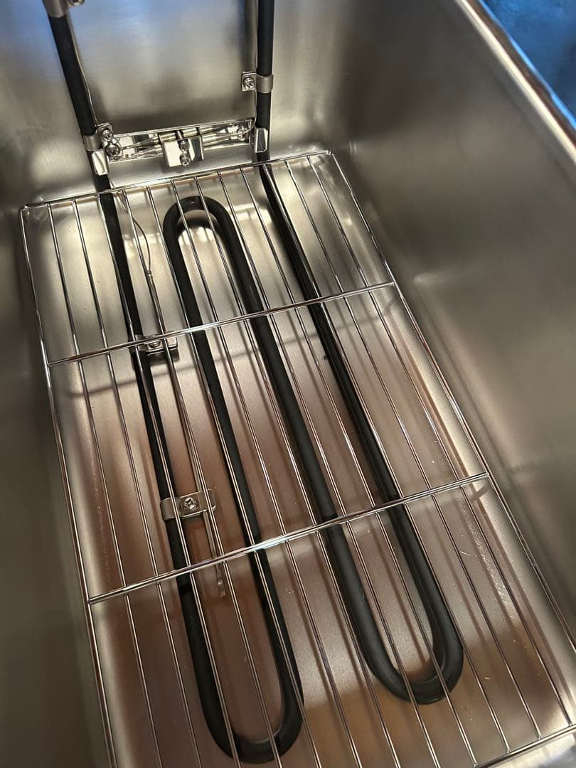 detoxマルゼン電気フライヤー ステンレス製 メッシュバスケット付き