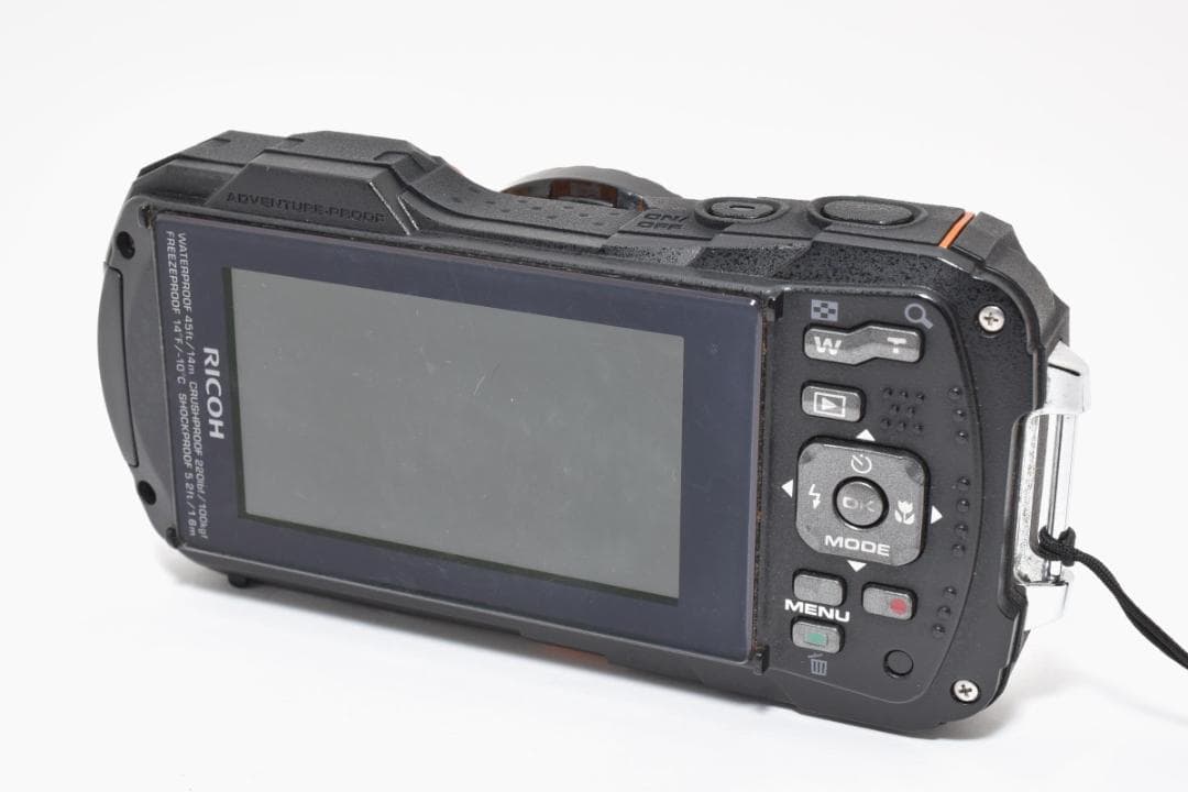 ショット数少 RICOH WG-50 防水 耐衝撃 オレンジ デジタルカメラ