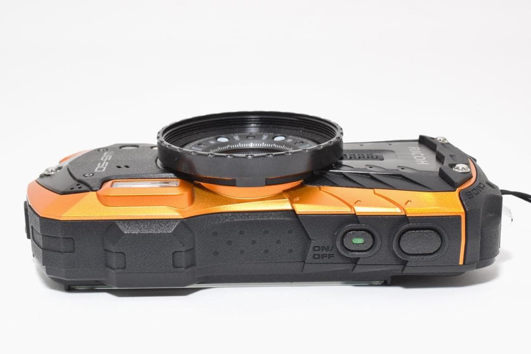ショット数少 RICOH WG-50 防水 耐衝撃 オレンジ デジタルカメラ