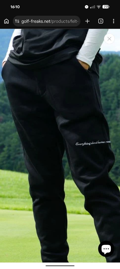 GOLF FREAKS Felt jogger pants L サイズ