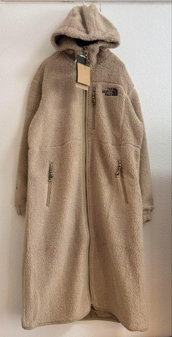 新品⭐️ノースフェイス　レディースフリースコート　キャメル　XS 韓国限定