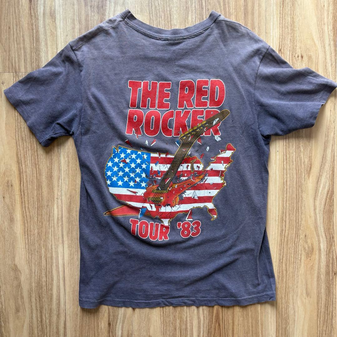 【サミーヘイガー】80s Van Halen バンT red rocker