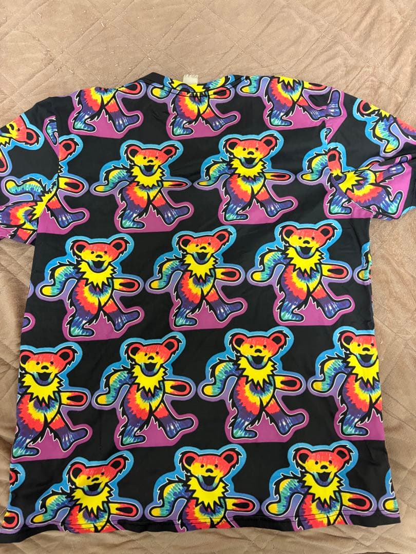 激レアL！グレイトフル・デッド総柄ベアーTシャツGRATEFUL DEAD