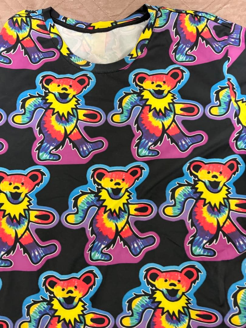 激レアL！グレイトフル・デッド総柄ベアーTシャツGRATEFUL DEAD