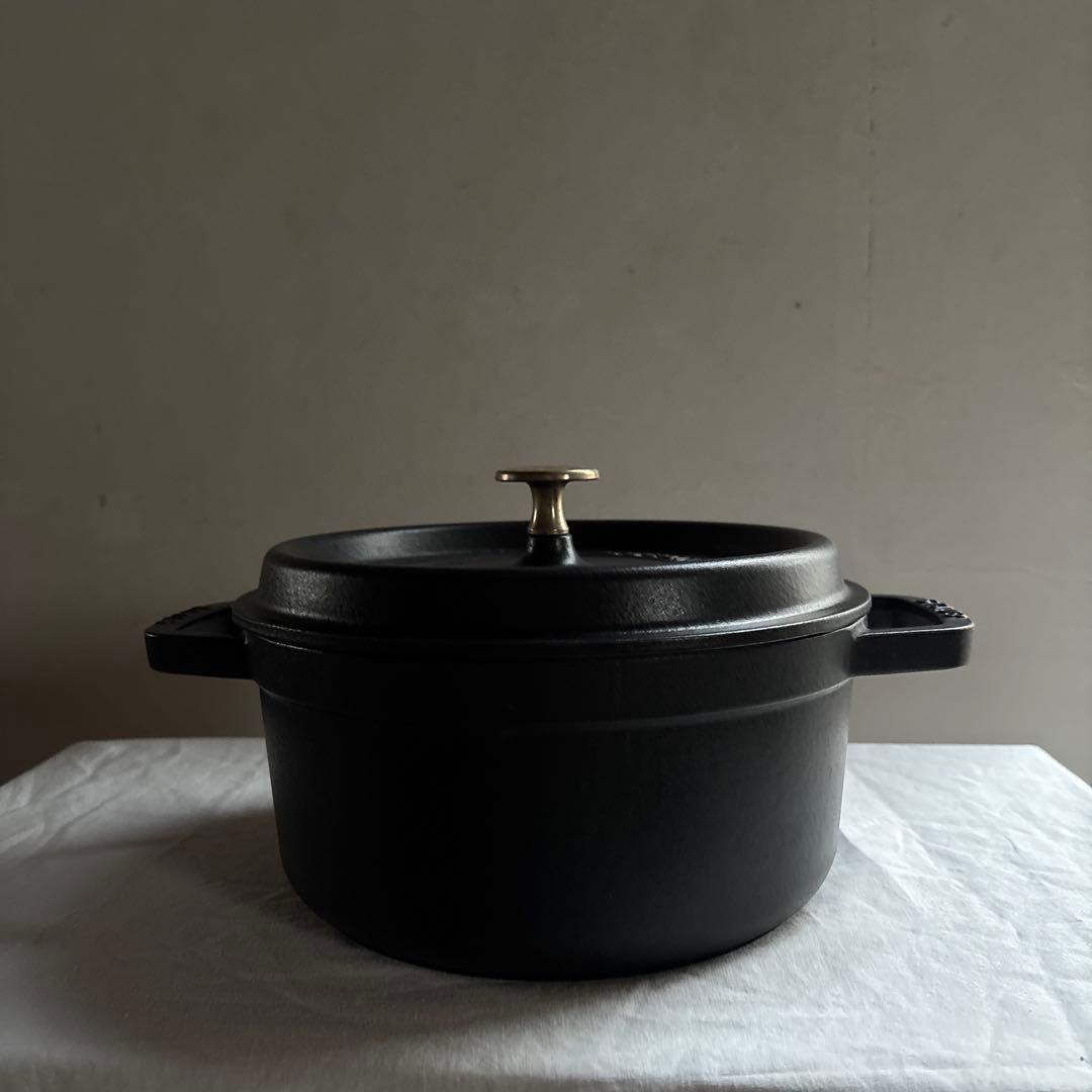 STAUB ストウブココット　ブラック　22