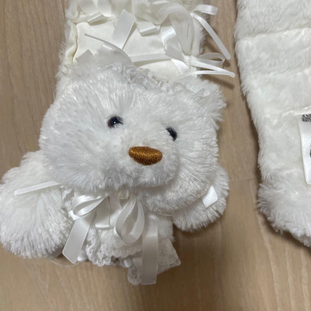 グニフニ♡ホワイトくまちゃんマフラー