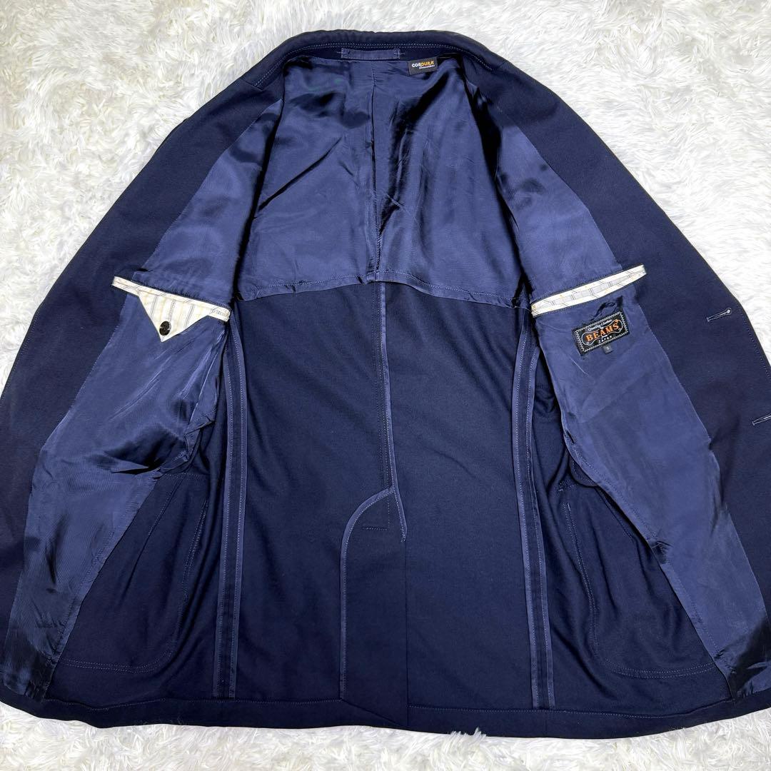 希少 23s BEAMS PLUS CORDURA 紺ブレ テーラード 金ボタン
