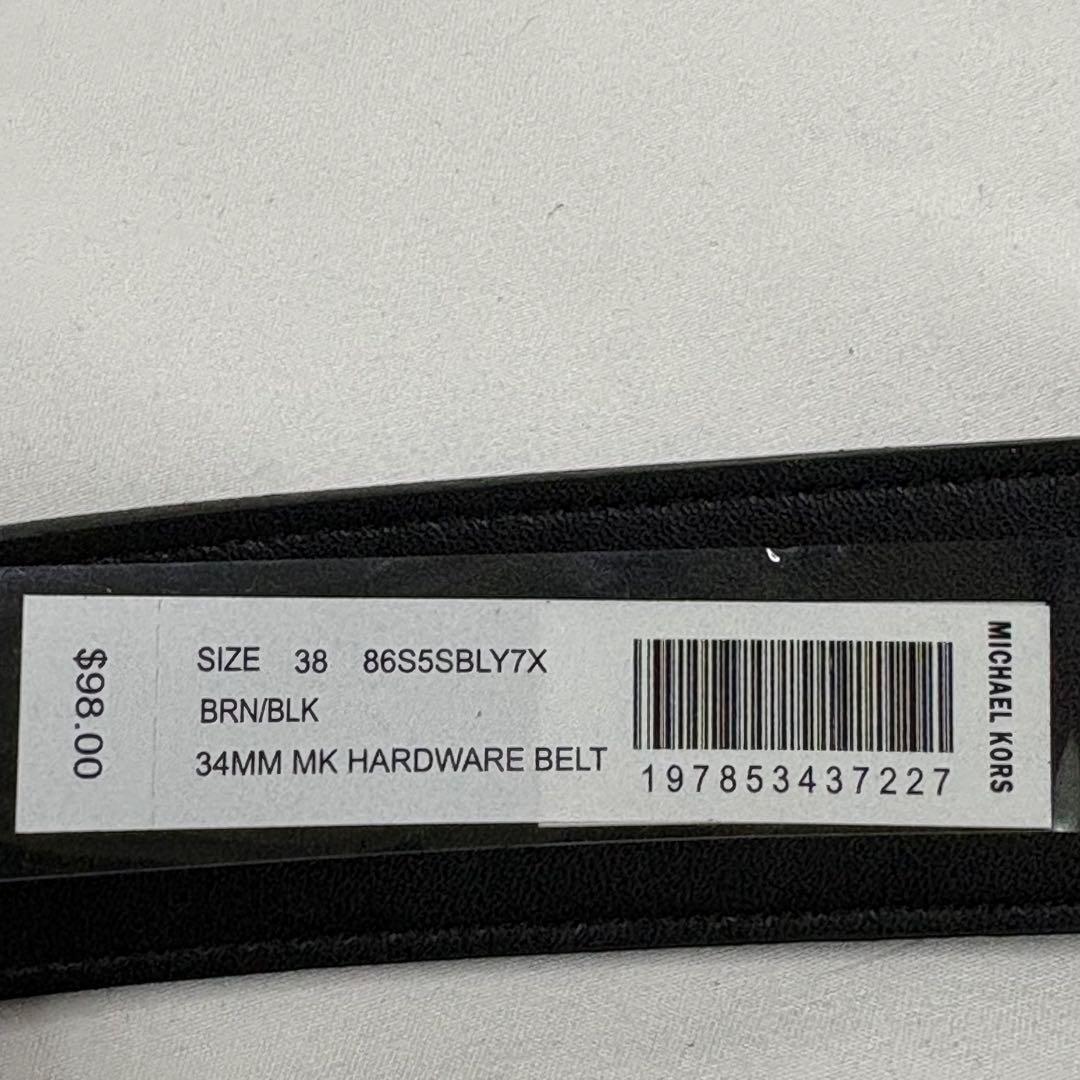 【新品】Michael Kors ベルト ブラウン　38インチ 95cm