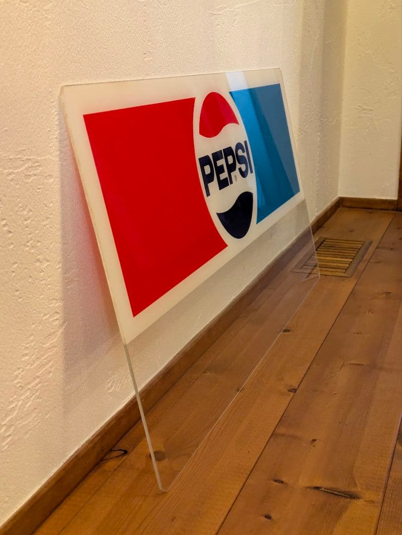 激レア　昭和レトロ　ビンテージ　PEPSI　自販機　アクリルパネル　巾約82cm