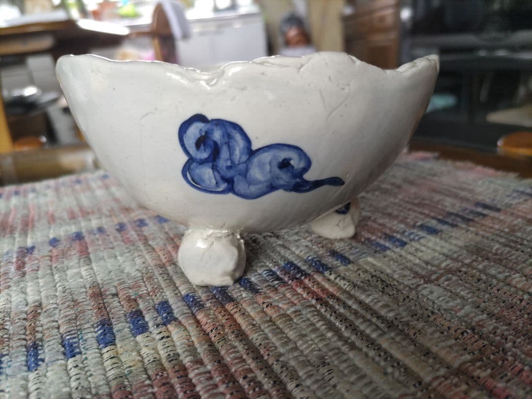 堤展子　雲龍図　鉢．茶碗　未使用