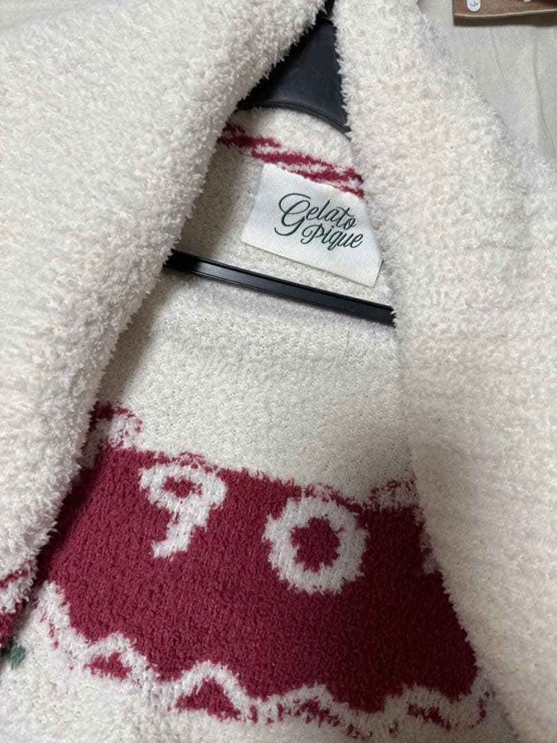 [ジェラート ピケ]【HOLIDAYUNISEXノルディックショールカーディガン