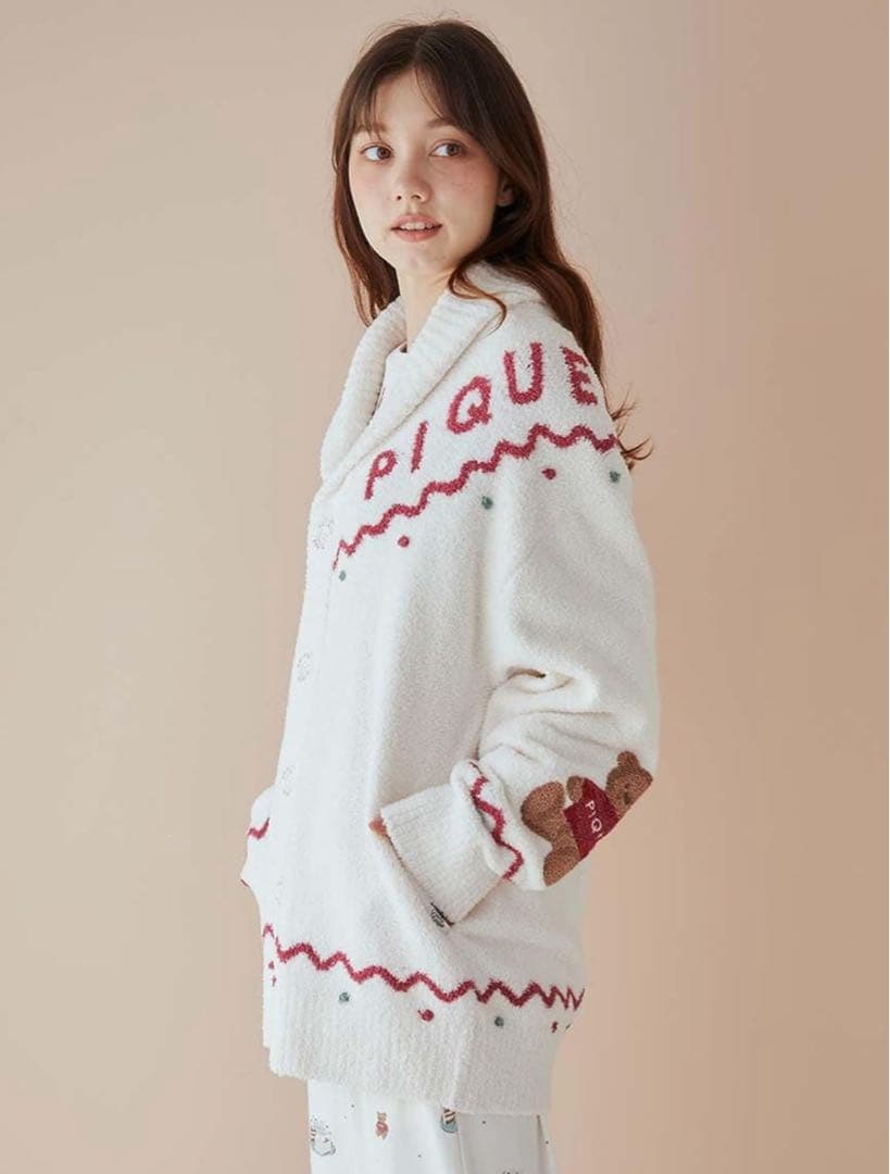 [ジェラート ピケ]【HOLIDAYUNISEXノルディックショールカーディガン