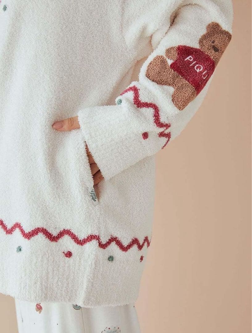 [ジェラート ピケ]【HOLIDAYUNISEXノルディックショールカーディガン