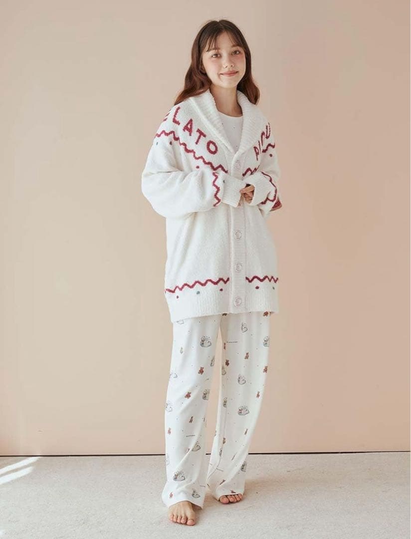 [ジェラート ピケ]【HOLIDAYUNISEXノルディックショールカーディガン