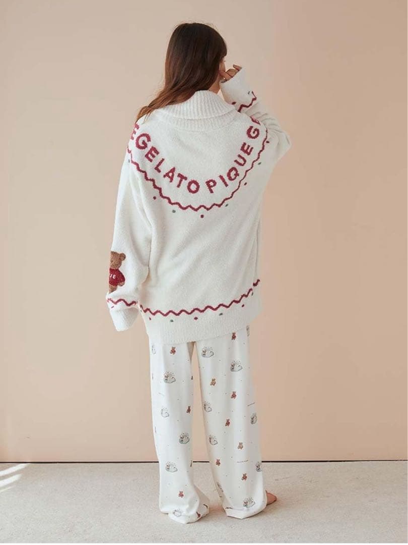 [ジェラート ピケ]【HOLIDAYUNISEXノルディックショールカーディガン