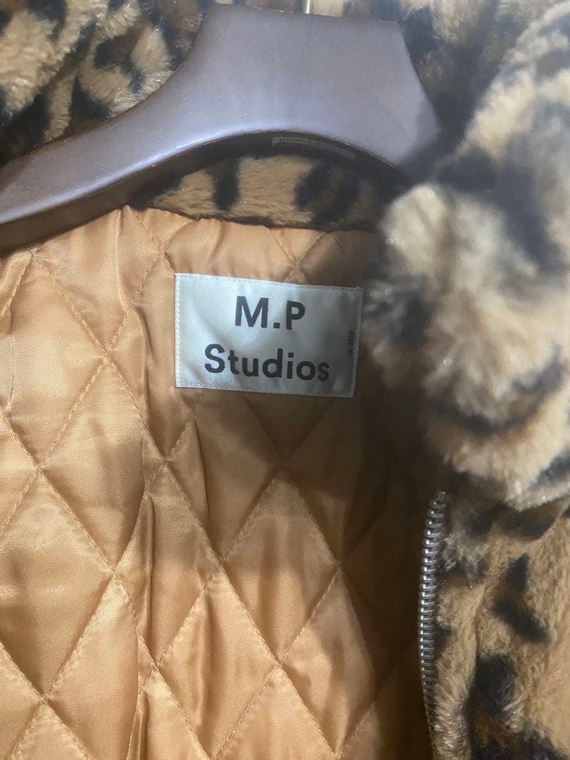 mp studio ボアジャケット　ファーコート　レオパード　ヒョウ柄　豹柄