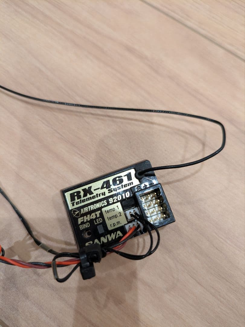 SANWA RX-461 テレメトリ受信機　FH4T 温度センサー、回転センサー