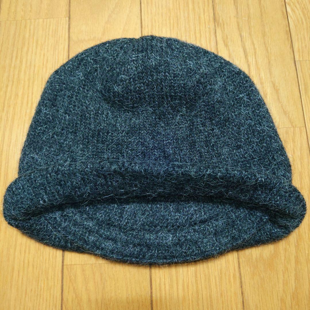 美品 DOLCE＆GABBANA アルパカ混 ツバ付き ニットキャップ ドルガバ