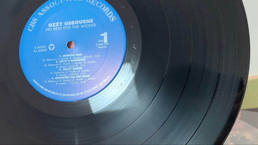 Ozzy Osbourne No Rest For The Wicked US盤