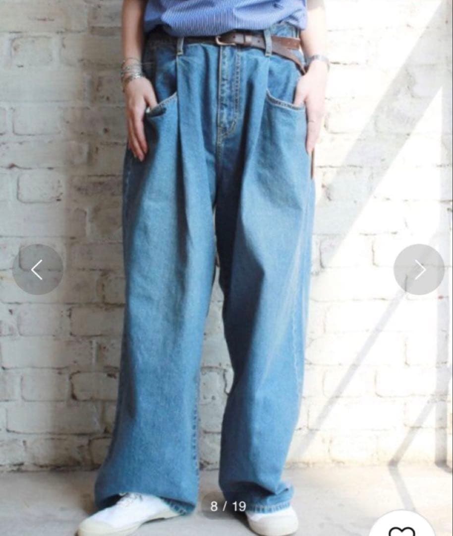 ジャーナルスタンダードラックス　11.5ozデニム collaパンツ　コラ