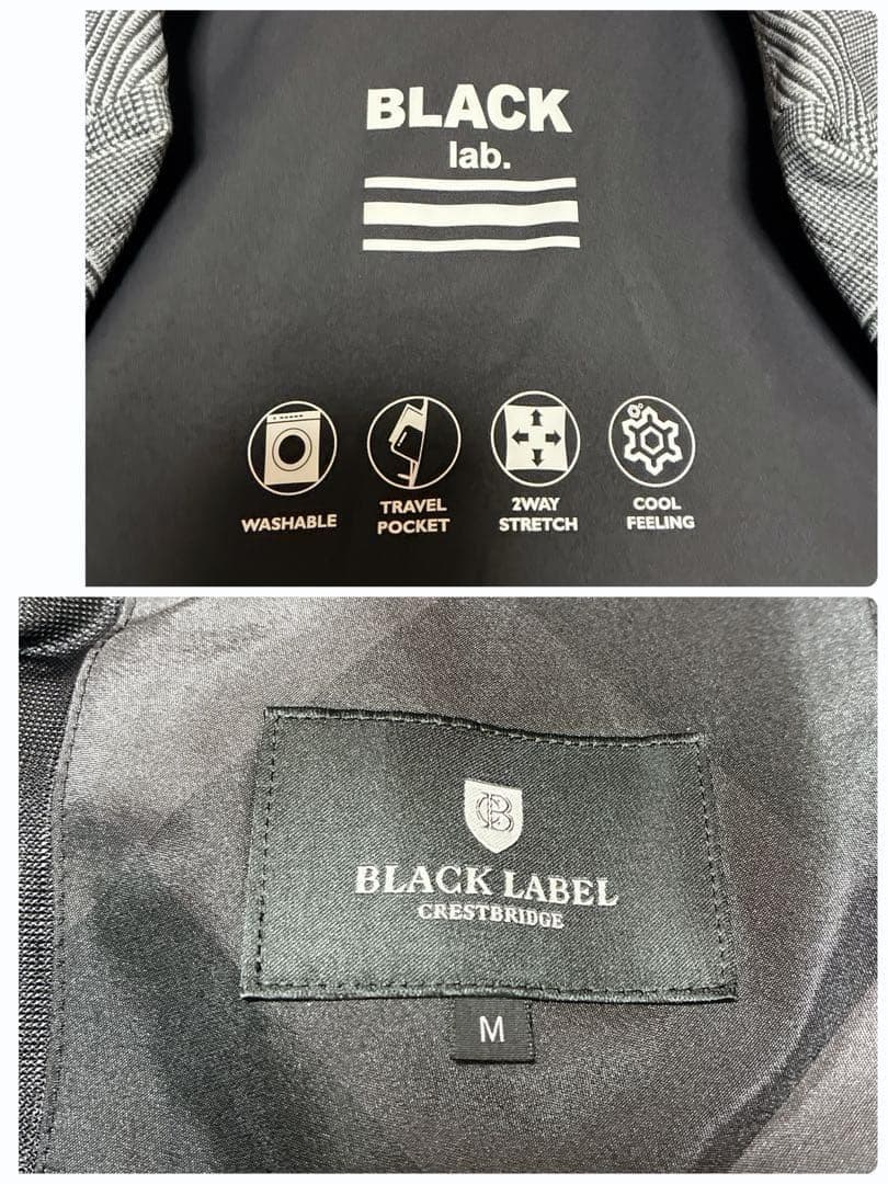 ⭐️洗える⭐️ ブラックレーベルクレストブリッジ テーラードジャケット　チェック